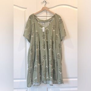 V-Neck Swing Dress